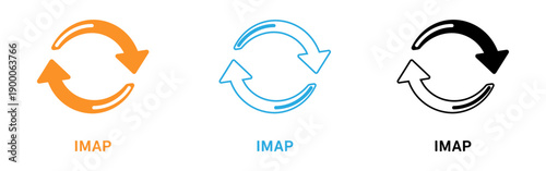 Imap email protocol icons