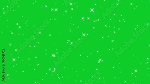 abstract glitter sparkle star animation green screen alpha channel, 4K Party 3D animation video, twinkle white glitter dust for festive party, holiday party, christmas, birthday celebration concept.