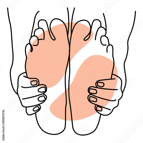 foot care treatment line treatment woman body women yoga