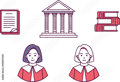 International Day of Women Judges Awareness Illustration. Global Recognition of Women Judges International Day Illustration. Women Judges International Day Celebration Illustration. International Day