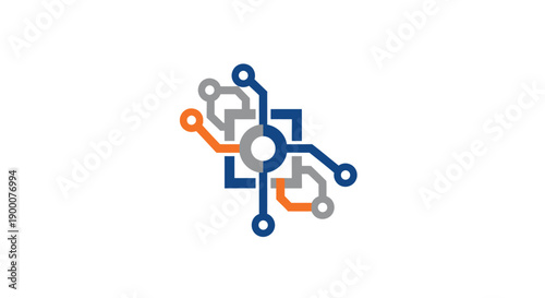 Network Connection Link Chain Graphic.