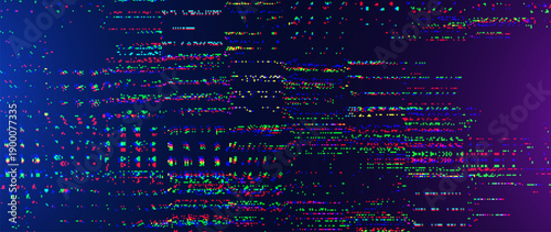 Retro CCTV or VHS Video White Noise Abstract Grunge Background. CRT Scanlines Vibration Glitch. Video Damage Overlay Texture. Nostalgic Vintage 80s 90s Surveillance or TV Tech Vector Illustration.