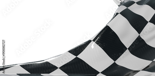 Dynamic waving checkered fl...