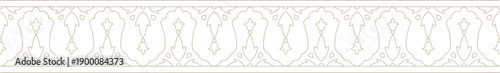 Indian Floral Motif Decorative Border