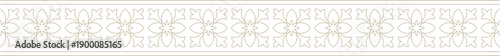 Indian Floral Motif Decorative Border