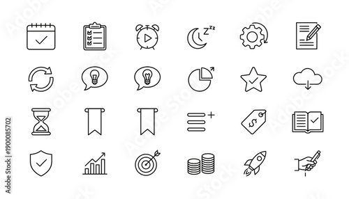 UI Icon Pack Set – Flat Solid and Outline Icons for App and Web Interface. Modern UI icon pack featuring a set of flat solid and outline icons designed for mobile apps, websites, dashboards, and SaaS.