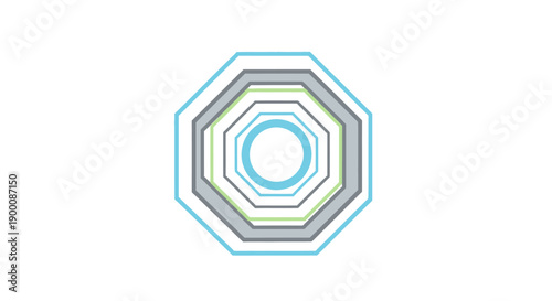 Hexagon Shape Design Element Graphic.