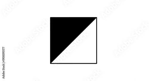 Black and white square shape.