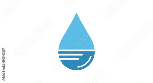 Water Drop Icon Pure Simple.