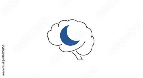 Moon Phase Cloud Icon Symbol.