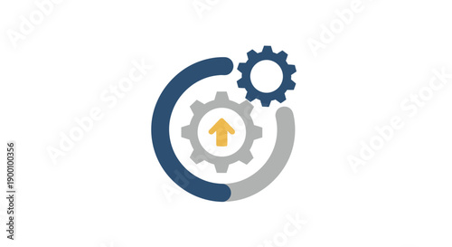 Gear icon with arrow symbol.