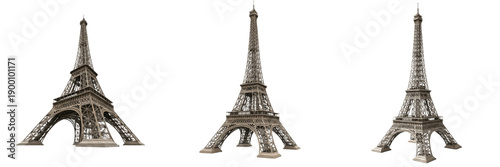 Bild auf Leinwand Eiffel Tower Paris France Tour Eiffel Paris Famous Iron Lattice Tower Landmark C