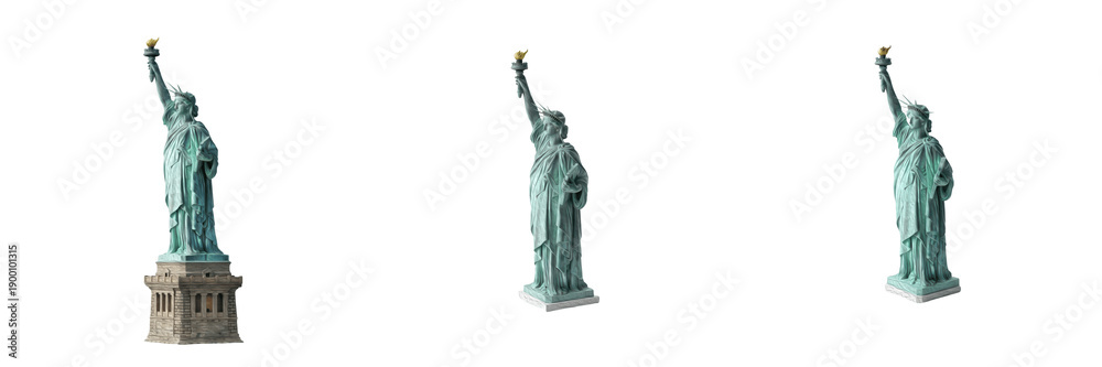 Fototapeta premium Statue of Liberty New York City USA Liberty Enlightening the World Famous Copper Statue Landmark Liberty Island Historical Monument American Symbol Tourism Travel Photography Iconic Heritage Site