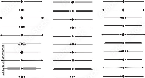 ১. Decorative text dividers and ornamental page separators set. ২. Elegant line borders and vintage decorative elements for design. ৩. Collection of minimalist book dividers and calligraphic ornaments