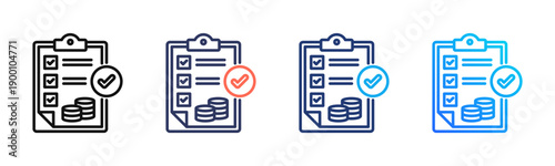 Budget Control Multi Style Icon Set