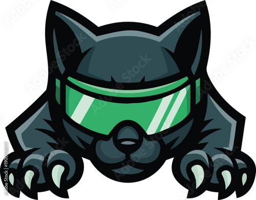Cyber Panther Esports Mascot Logo