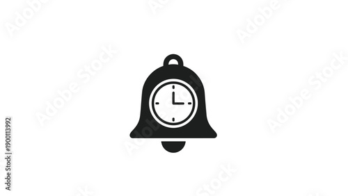 Fotografie Alarm clock bell with clock face.