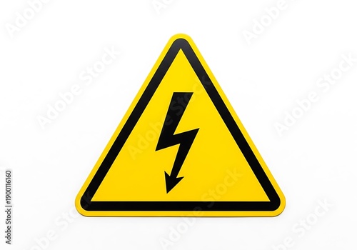 Free Download Warning sign indicating high voltage or electrical hazard present. - GFXLoad