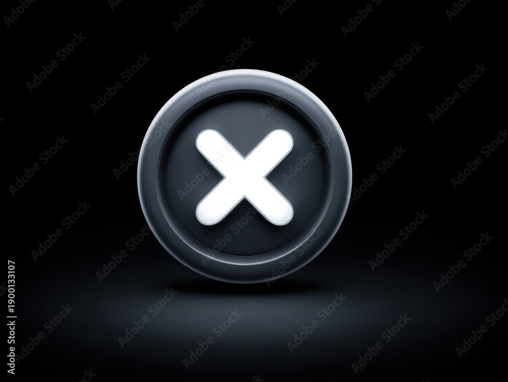 Fototapeta premium rejected icon isolated on a transparent background ar 43