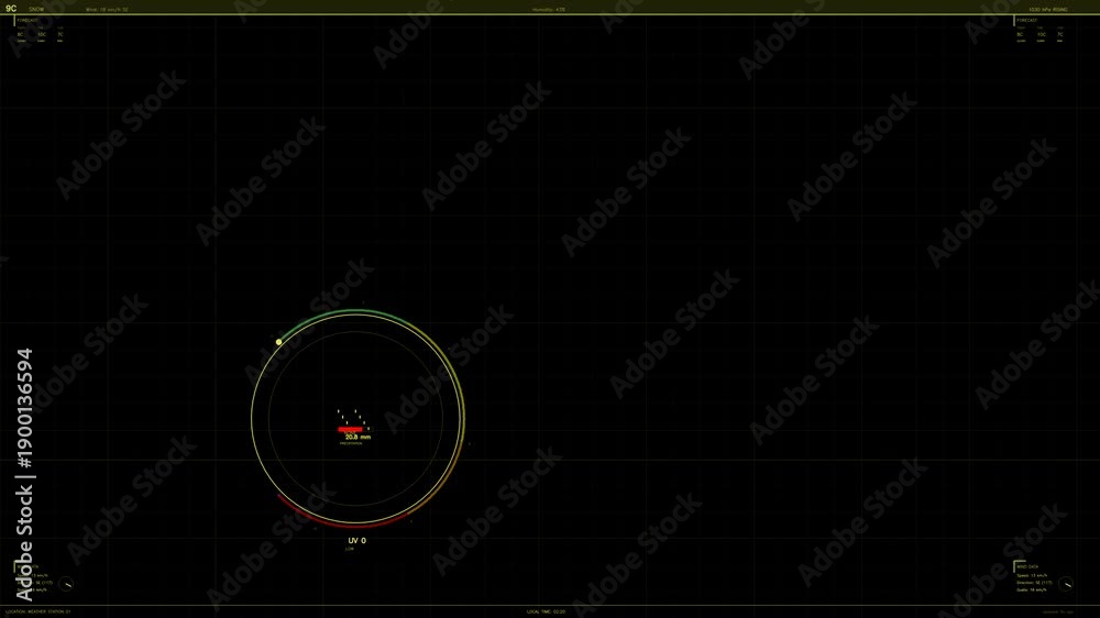 custom made wallpaper toronto digitalHud animation showing detailed hud interface with tracking features and data display for video analysis and simulations