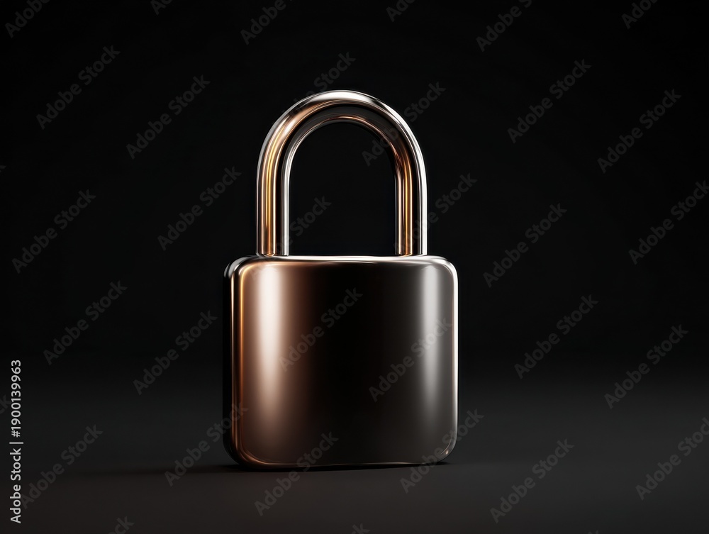 Fototapeta premium lock icon isolated on a transparent background ar 43