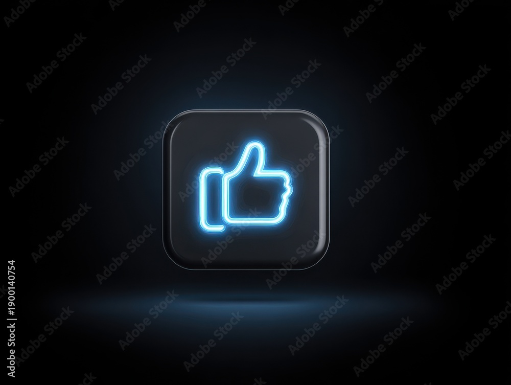 Fototapeta premium like icon isolated on a transparent background ar 43