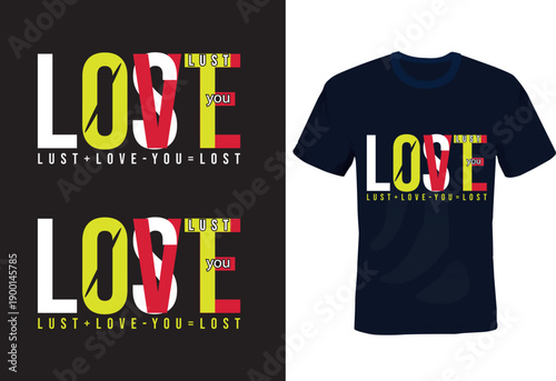 The Equation of Emotions Urban Typography Tee