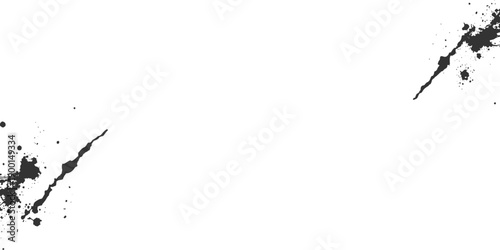 A black ink splat border frames a white seagull with wide wings in flight through blue sky and clouds, blending nature and travel with an artistic ink splat background