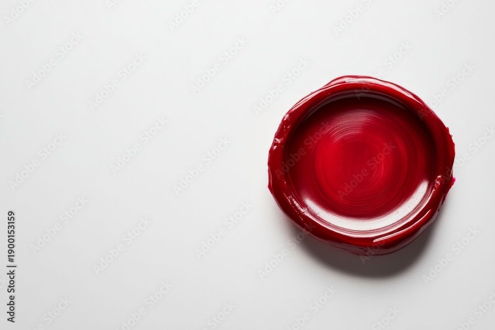 Naklejka premium classic letter wax seal with a copy space