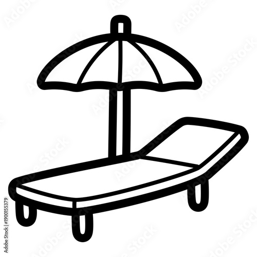 pool bed illustration