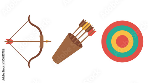 Archery Bow Arrows Target