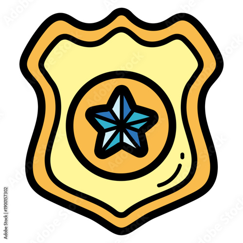police badge illustration