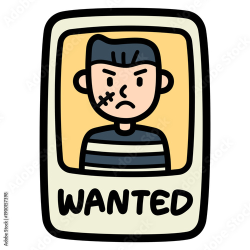 wanted illustration