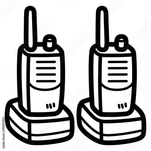 walkie talkie illustration