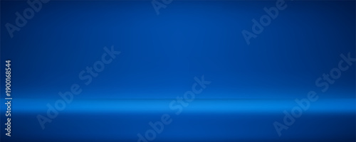 Empty blue background and spotlight with studio for showing or design. Blank backdrop made from cement material.