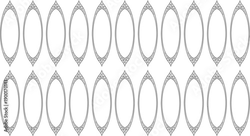 Eid mubarak greeting card design with intricate islamic geometric patterns