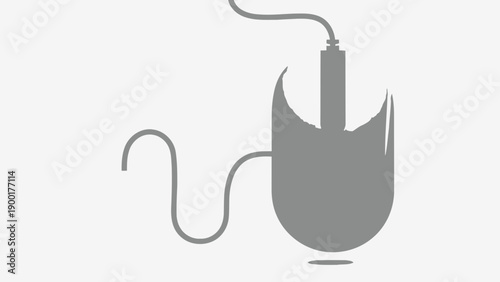 fishing hook on white background