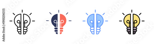 Knowledge Gaps Icon Set Multiple Style Collection