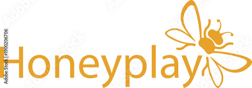 HoneyPlay logo blends warm honey tones with playful curves, symbolizing fun, sweetness, and trust. A friendly mark that feels energetic, joyful, and memorable.