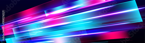 Speed streaks curve dynamically with luminous beams and highlights. Transparent PNG conveys futuristic motion and acceleration effect. Perfect for tech, racing, and digital graphics.