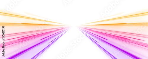 Yellow, purple and pink neon swirls flow dynamically over a dark digital scene. Glowing motion lines convey futuristic speed and powerful energy. Perfect PNG for sci-fi transport visuals.