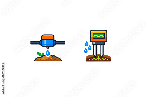 Smart irrigation system uses sensors to manage water flow to crops during the daytime in a farm setting for better growth and efficiency