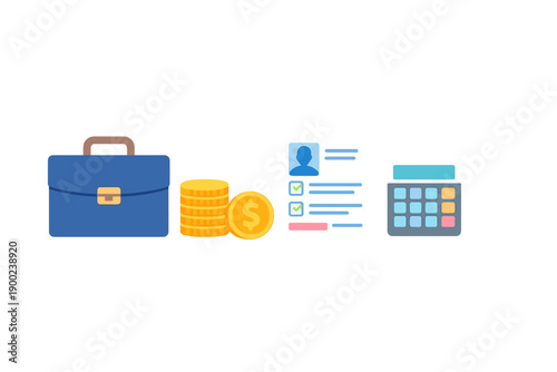 Business planning involves finance, personnel, and calculations for growth and success in a professional setting