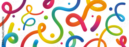 Set of Abstract Modern line Elements