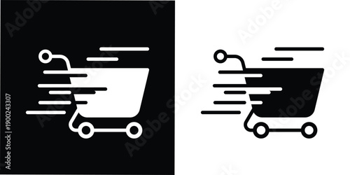 This icon is perfectly suited for e-commerce websites, mobile shopping apps, flash sale banners, fast checkout features, express delivery services