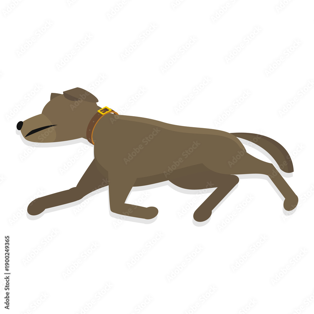 Obraz premium 3D Isometric Flat Illustration of Sleeping Pets. Item 5