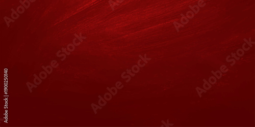 Red grunge abstract background with aged paper texture and blank copy space features a dark vintage pattern on a rough retro wall surface for a festive Christmas backdrop