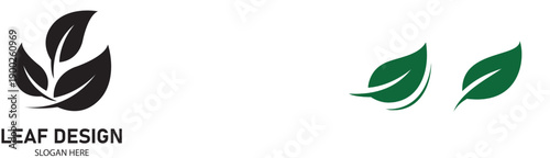 Green wheat ears vector illustration