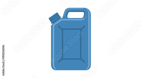 Vertical Blue Plastic Jerrycan Container for Efficient Liquid Storage and Transportation in Industrial Settings