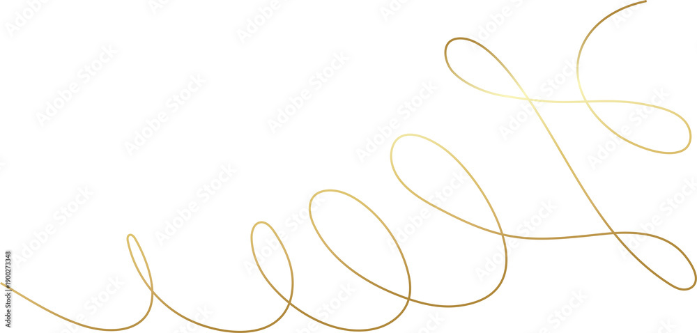 Obraz premium Spiral and swirl golden line icon. Design decoration